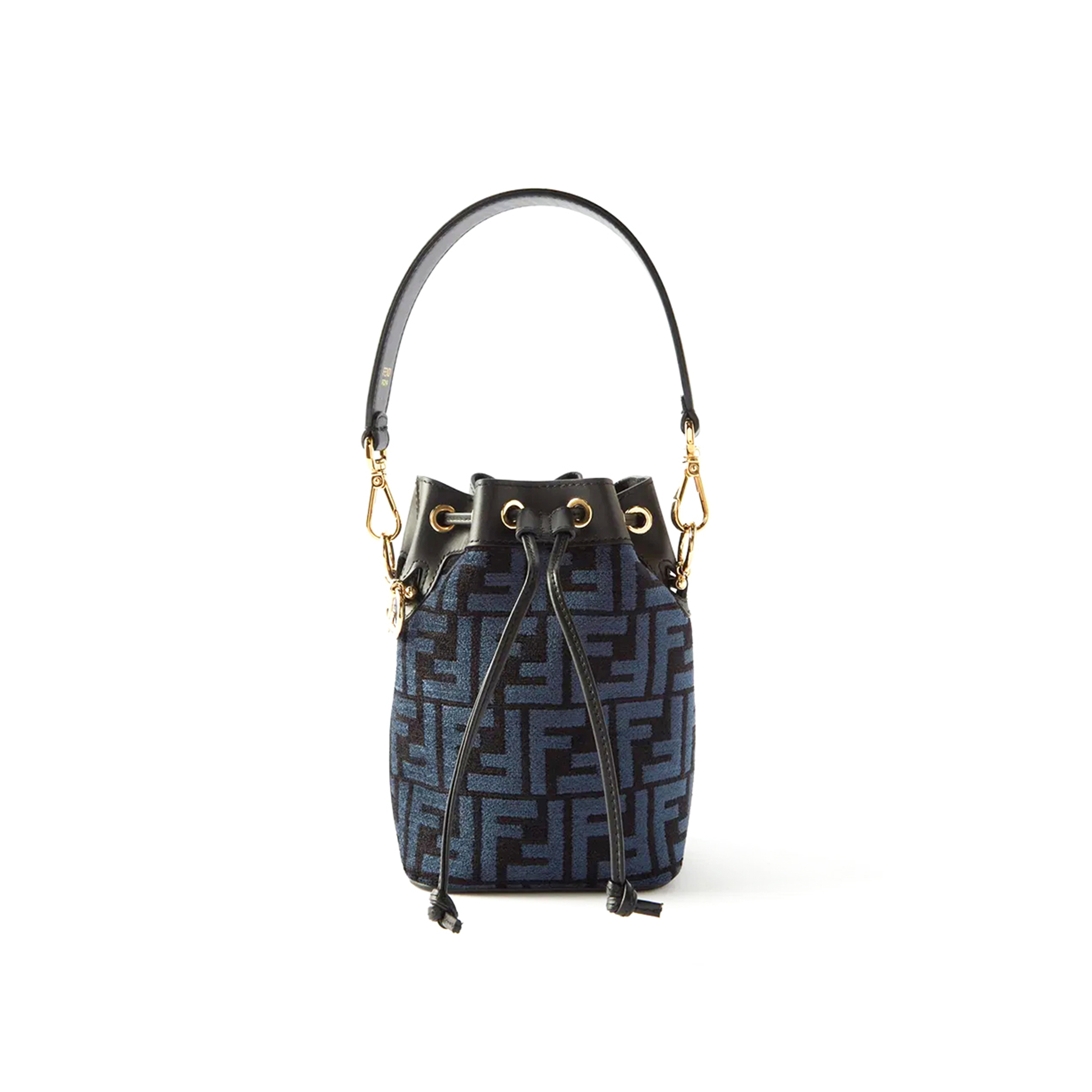 FENDI MON TRESOR MINI LOGO-TAPESTRY BUCKET BAG  (18*12*10cm)